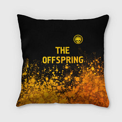 Подушка квадратная The Offspring - gold gradient: символ сверху