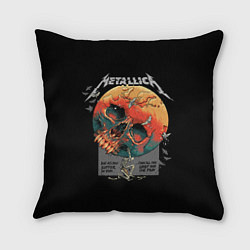 Подушка квадратная Metallica - Металлика, цвет: 3D-принт