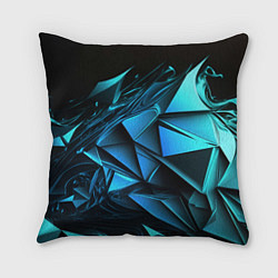 Подушка квадратная Объемные абстрактные элементы, цвет: 3D-принт