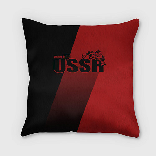 Подушка квадратная USSR team / 3D-принт – фото 1