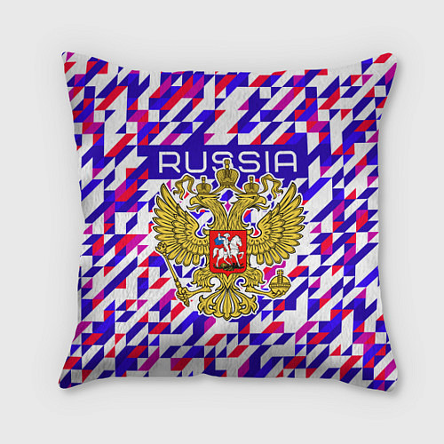 Подушка квадратная Russia team / 3D-принт – фото 1