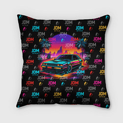 Подушка квадратная JDM neon style