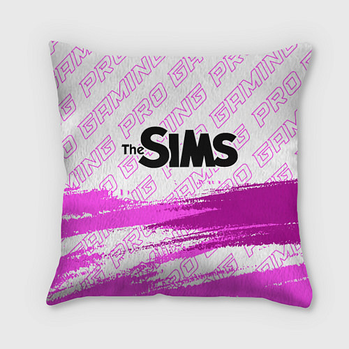 Подушка квадратная The Sims pro gaming: символ сверху / 3D-принт – фото 1