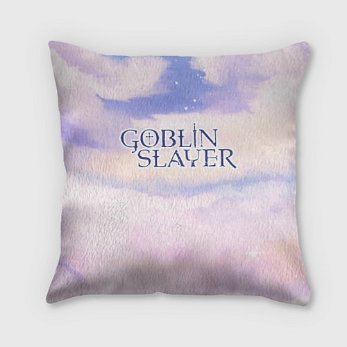 Подушка квадратная Goblin Slayer sky clouds / 3D-принт – фото 1