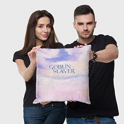 Подушка квадратная Goblin Slayer sky clouds, цвет: 3D-принт — фото 2