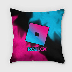 Подушка квадратная Roblox - neon gradient, цвет: 3D-принт