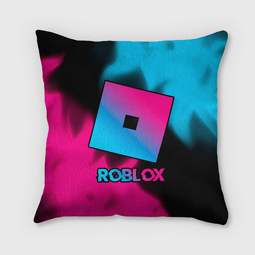 Подушка квадратная Roblox - neon gradient / 3D-принт – фото 1