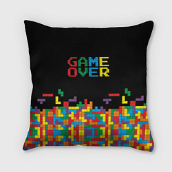 Подушка квадратная Game over