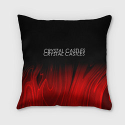 Подушка квадратная Crystal Castles red plasma, цвет: 3D-принт