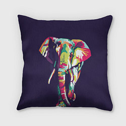 Подушка квадратная По улице слона водили, цвет: 3D-принт