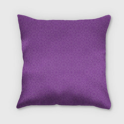 Подушка квадратная Сиреневого цвета с узорами, цвет: 3D-принт