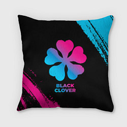 Подушка квадратная Black Clover - neon gradient, цвет: 3D-принт