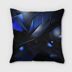 Подушка квадратная Blue black background, цвет: 3D-принт