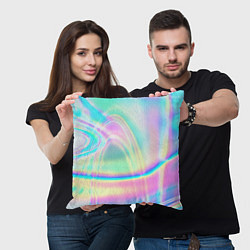 Подушка квадратная Эффект голографии, цвет: 3D-принт — фото 2