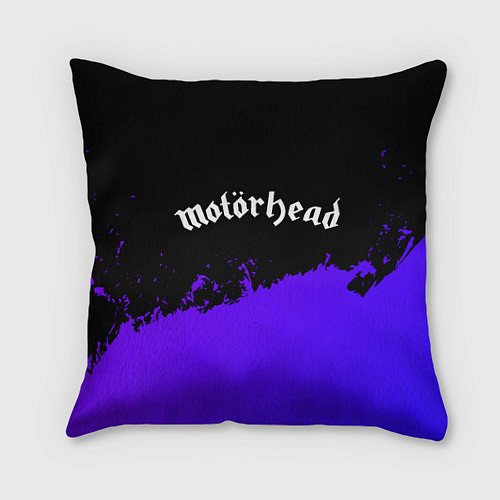 Подушка квадратная Motorhead purple grunge / 3D-принт – фото 1