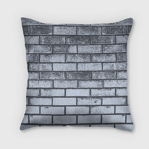Подушка квадратная Grey wall / 3D-принт – фото 1