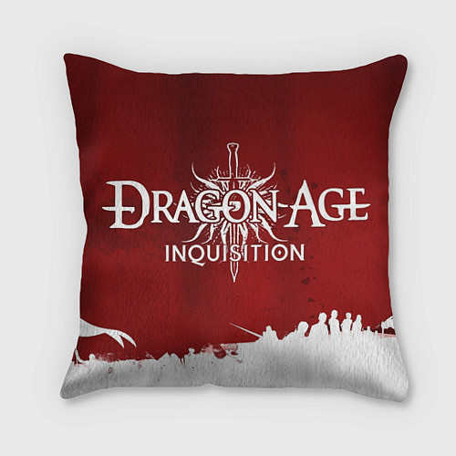 Подушка квадратная Dragon Age Inquisition art / 3D-принт – фото 1