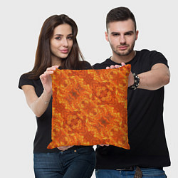 Подушка квадратная Пламенный пожар, цвет: 3D-принт — фото 2