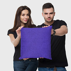 Подушка квадратная Текстура ажурный сиреневый, цвет: 3D-принт — фото 2