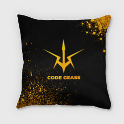 Подушка квадратная Code Geass - gold gradient