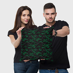 Подушка квадратная Точечный камуфляжный узор Spot camouflage pattern, цвет: 3D-принт — фото 2