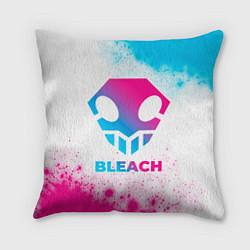 Подушка квадратная Bleach neon gradient style