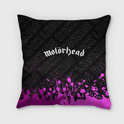 Подушка квадратная Motorhead rock legends: символ сверху, цвет: 3D-принт