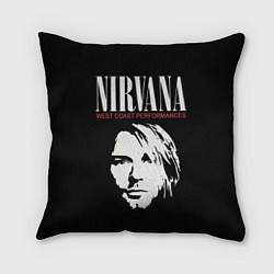 Подушка квадратная Nirvana - Kurt Cobain