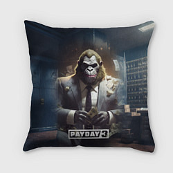 Подушка квадратная Gorilla Payday 3, цвет: 3D-принт
