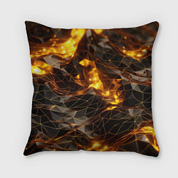 Подушка квадратная Золотистая текстура, цвет: 3D-принт
