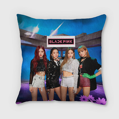 Подушка квадратная Kpop Blackpink / 3D-принт – фото 1