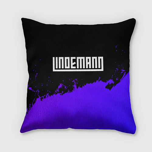 Подушка квадратная Lindemann purple grunge / 3D-принт – фото 1