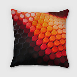 Подушка квадратная Hexagon orange