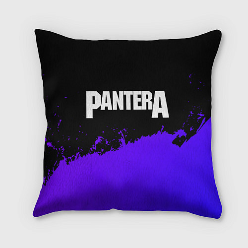 Подушка квадратная Pantera purple grunge / 3D-принт – фото 1