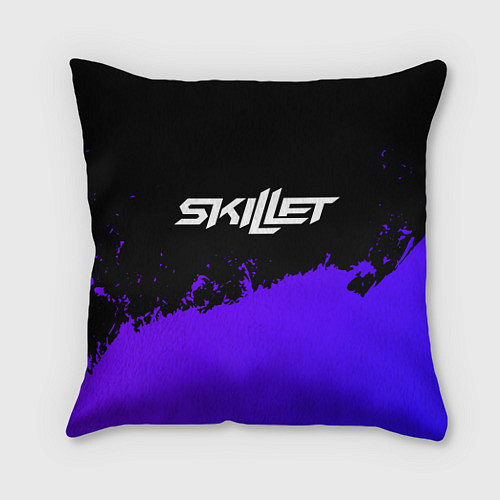 Подушка квадратная Skillet purple grunge / 3D-принт – фото 1