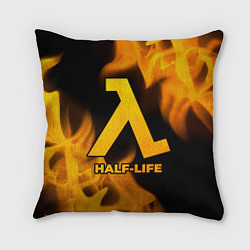 Подушка квадратная Half-Life - gold gradient, цвет: 3D-принт