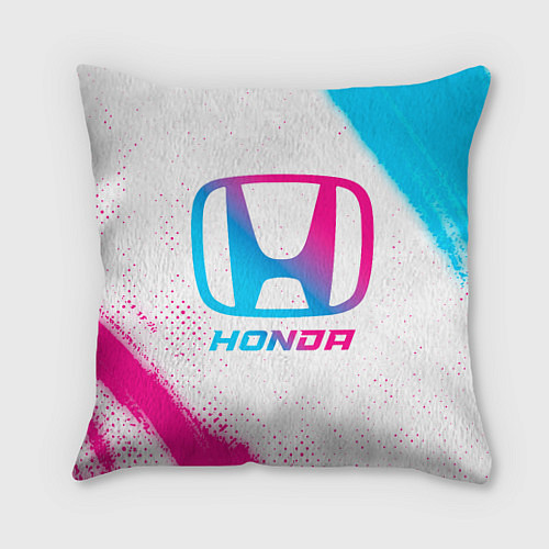 Подушка квадратная Honda neon gradient style / 3D-принт – фото 1