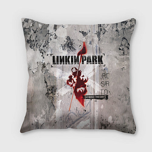 Подушка квадратная Linkin Park Hybrid Theory / 3D-принт – фото 1