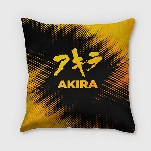 Подушка квадратная Akira - gold gradient / 3D-принт – фото 1