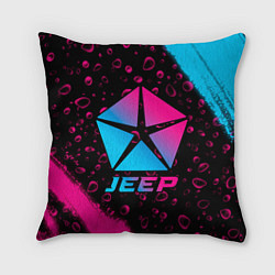 Подушка квадратная Jeep - neon gradient