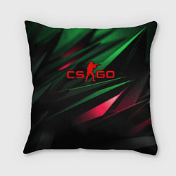 Подушка квадратная CS GO green red