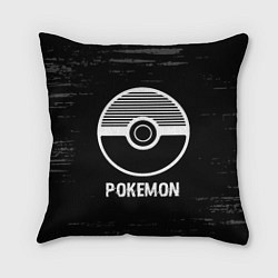 Подушка квадратная Pokemon glitch на темном фоне, цвет: 3D-принт