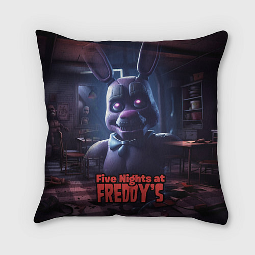 Подушка квадратная Five Nights at Freddys Bonnie / 3D-принт – фото 1