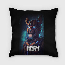 Подушка квадратная Five Nights at Freddys Bonnie cyberpunk, цвет: 3D-принт