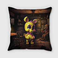 Подушка квадратная Spring Bonnie Five Nights at Freddys, цвет: 3D-принт