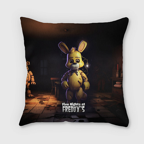 Подушка квадратная Spring Bonnie Five Nights at Freddys / 3D-принт – фото 1