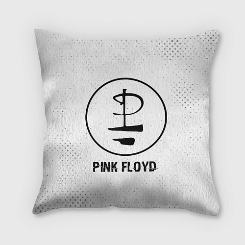 Подушка квадратная Pink Floyd glitch на светлом фоне / 3D-принт – фото 1