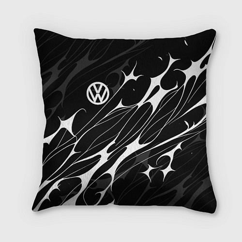 Подушка квадратная Volkswagen - острые линии / 3D-принт – фото 1