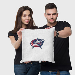 Подушка квадратная Columbus blue jackets - Sergey Bobrovsky, цвет: 3D-принт — фото 2