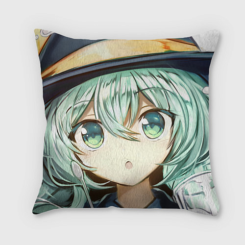 Подушка квадратная Touhou Project Милая Койши Комейдзи / 3D-принт – фото 1